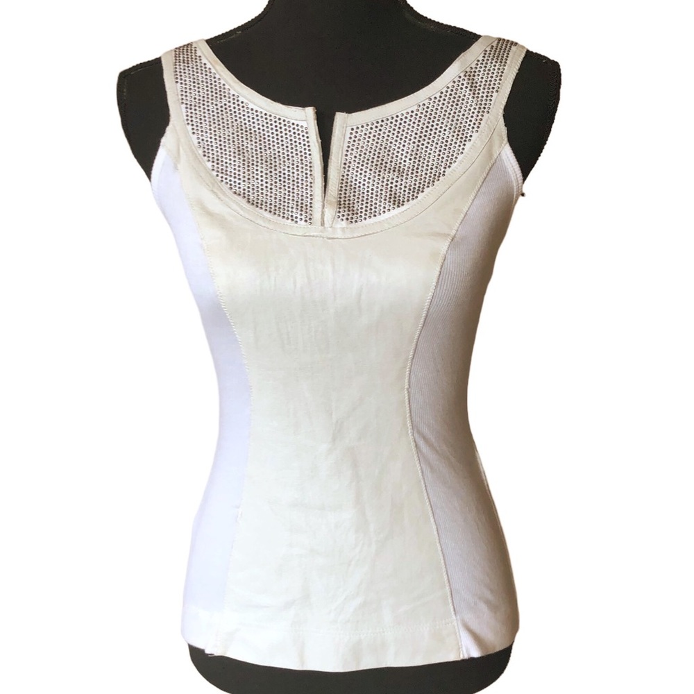 ILLIA Leather Panel Studded River Tank 0